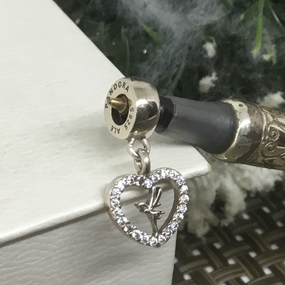 Pandora Disney I Love Tinker CZ Heart Charm - Picture 2 of 4